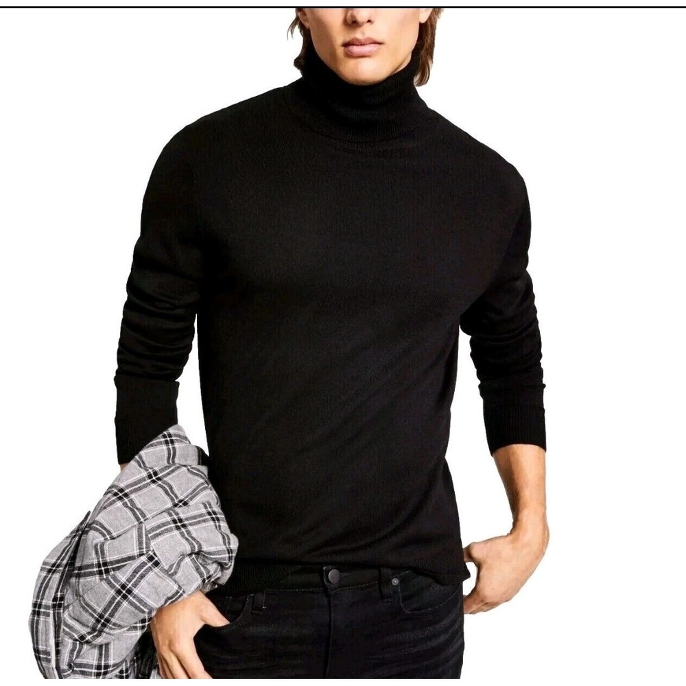 Macys And Now This Turtleneck Sweater Black 2XL Fisherman‎ Business Casual Soft